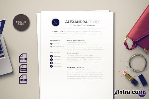 Clean Styled Resume Pack (InDesign/Word) Templates Clean Styled Resume Pack (InDesign/Word) Templates