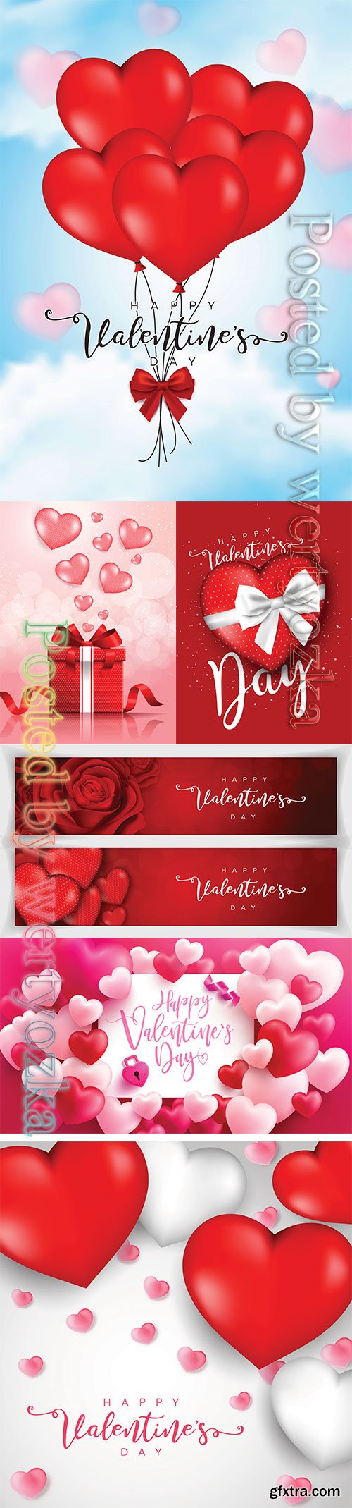 Valentine's Day poster or banner, background for love and Valentine's day concept