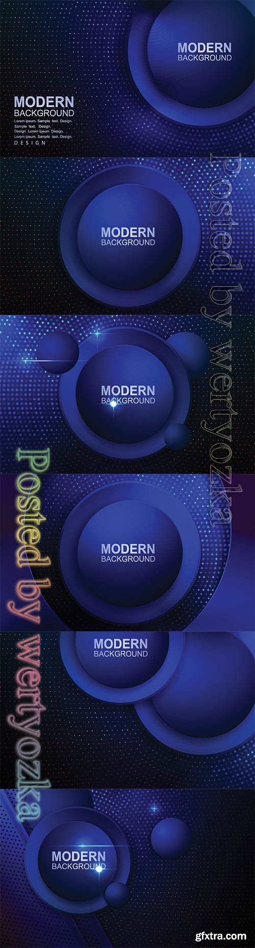 Abstract luxury vector backgrounds with different shapes # 2