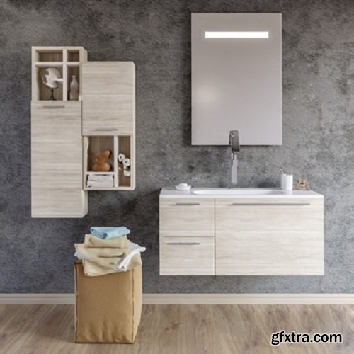 Nordic washstand / Bathroom Accessories 3d model