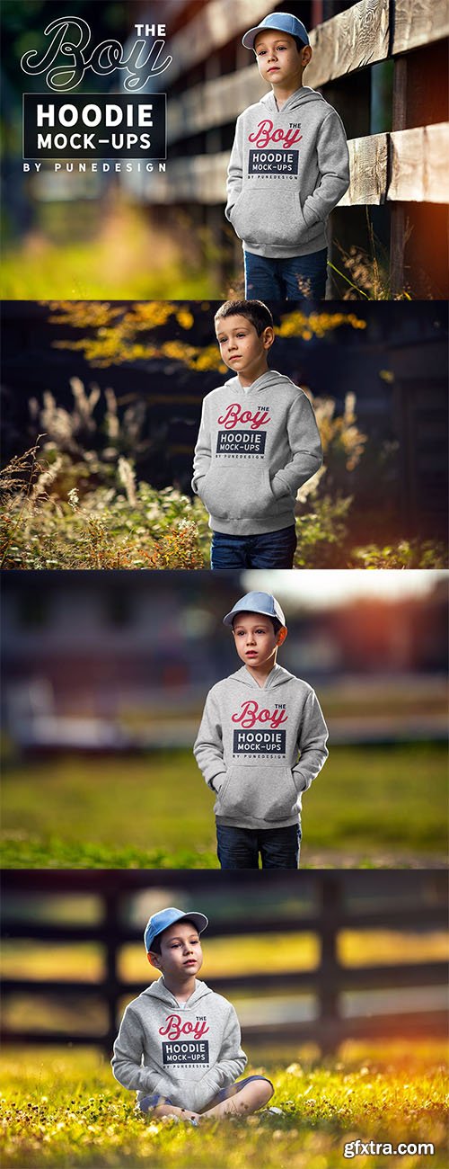 Boy Hoodie Mock-Up