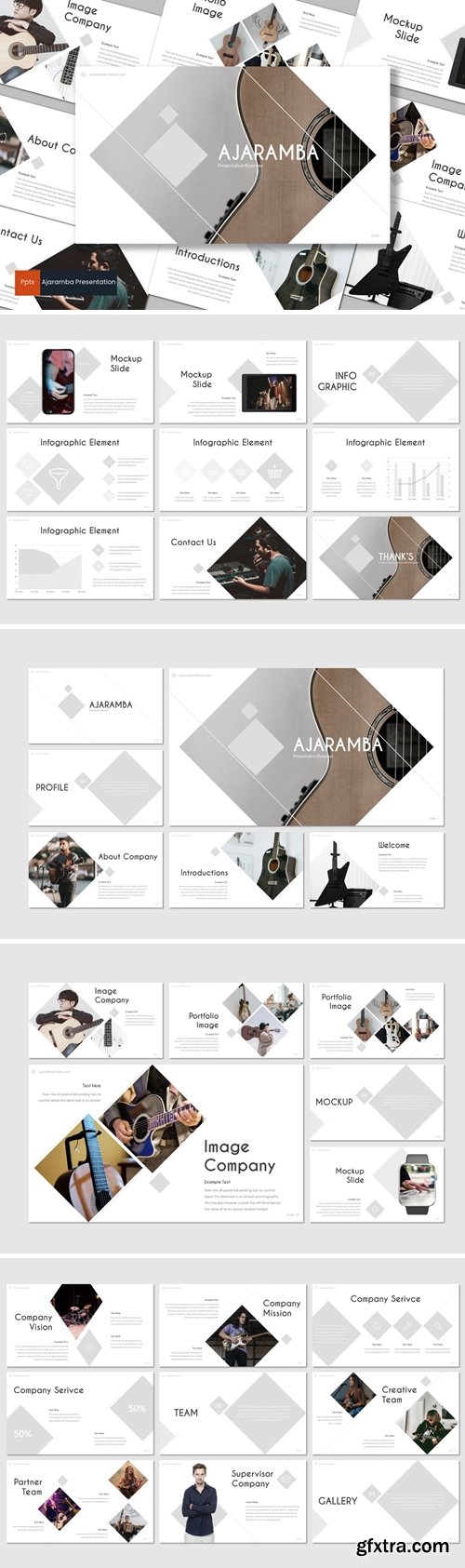 Ajaramba Powerpoint, Keynote and Google Slides Templates