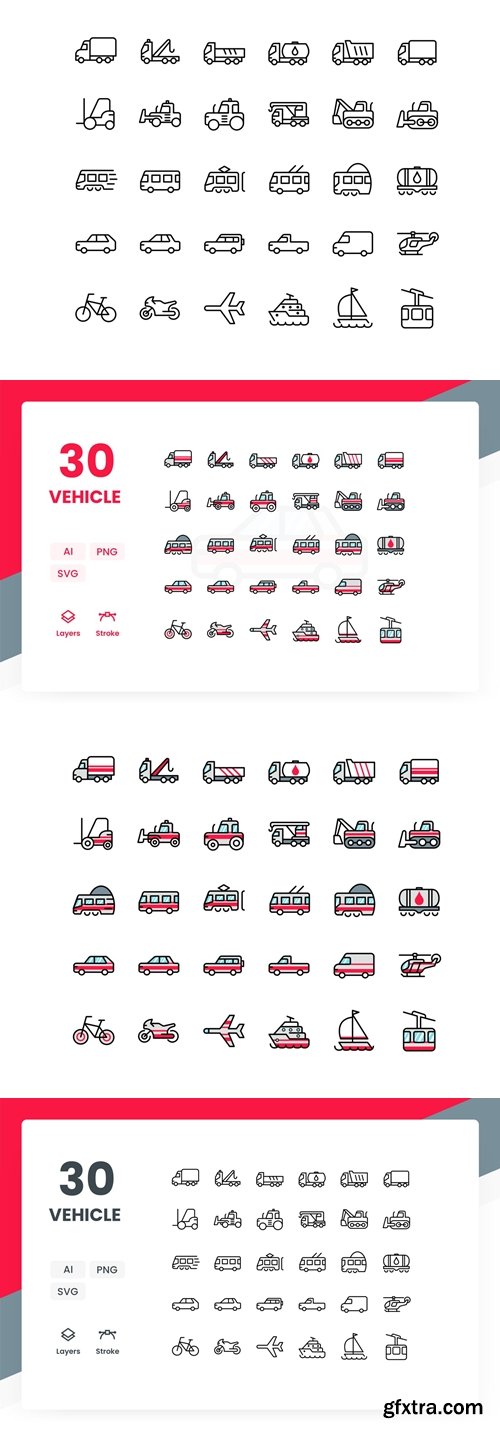 Vehicle - Icons Pack