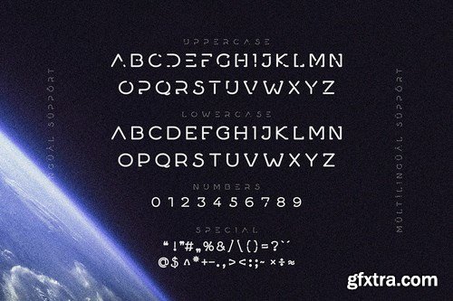 Flare - Futuristic Science Font