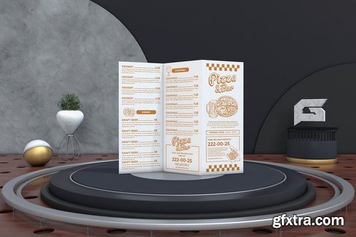 Food Menu Trifold Brochure