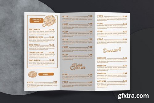Food Menu Trifold Brochure