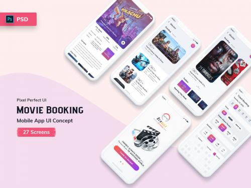 Ocodile-Movie Booking Mobile App UI Kit Light - ocodile-movie-booking-mobile-app-ui-kit-light