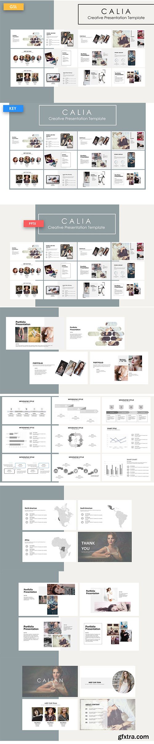 Calia - Powerpoint, Keynote and Google Slide Template
