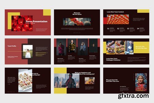 Zorea Chinese New Year Festival Powerpoint and Keynote Templates