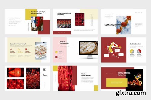 Zorea Chinese New Year Festival Powerpoint and Keynote Templates