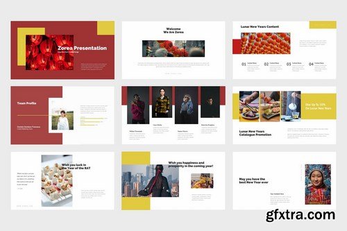 Zorea Chinese New Year Festival Powerpoint and Keynote Templates