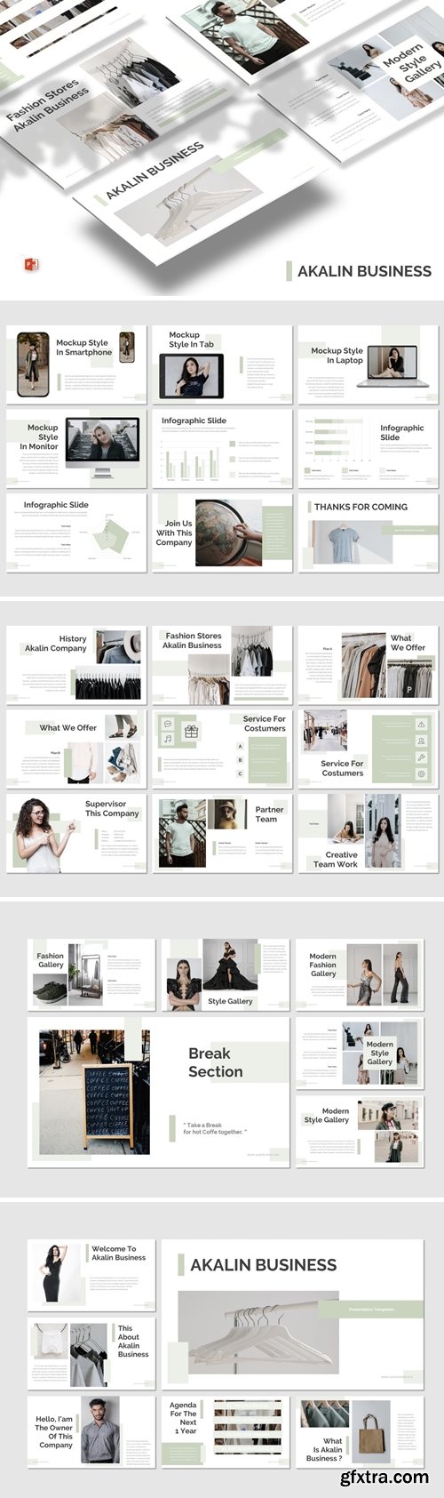 Akalin Business Powerpoint, Keynote and Google Slides Templates