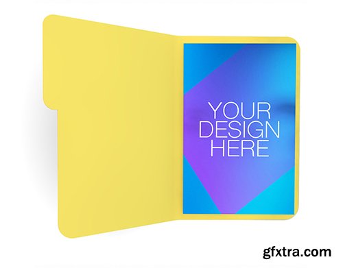 File in Folder Isolated on White Mockup 161889428 File in Folder Isolated on White Mockup 161889428