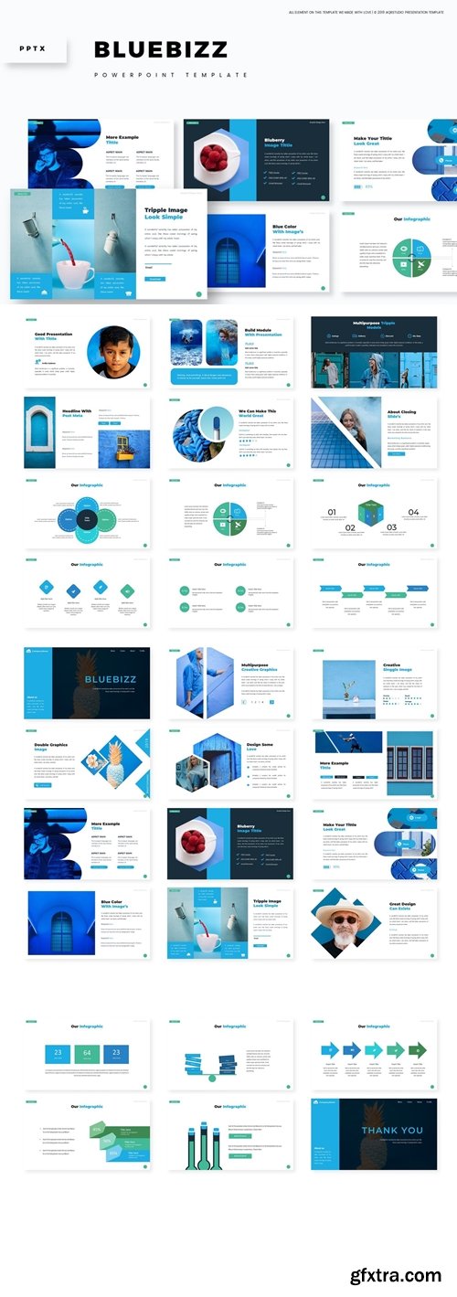 Bluebizz Powerpoint, Keynote and Google Slides Templates