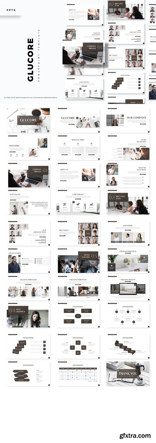 Glucore Powerpoint, Keynote and Google Slides Templates