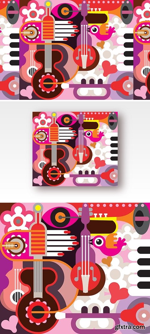 Abstract Musical Background