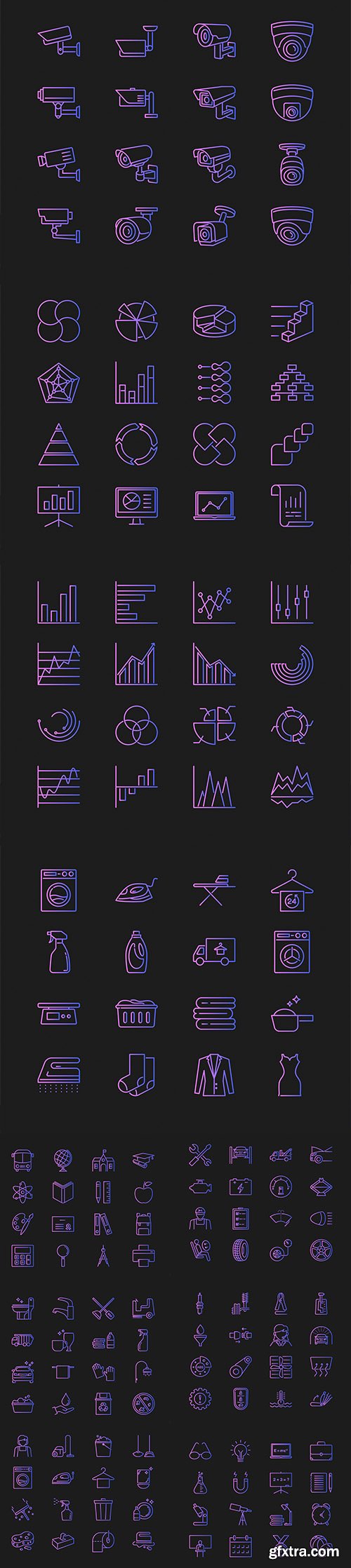 Set of Different Concept Vector Icons Vol 2