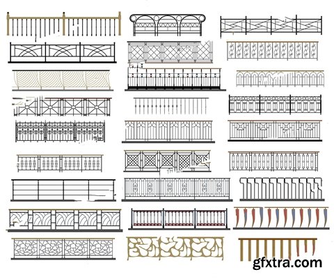 Stairs Handrail combination