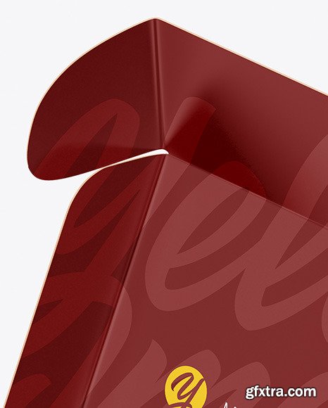 Opened Paper Box Mockup 54624