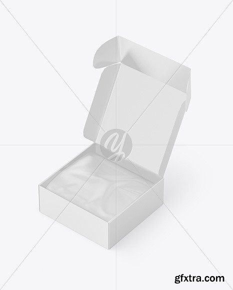 Opened Paper Box Mockup 54624