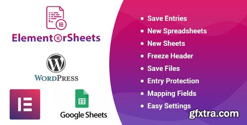 CodeCanyon - ElementorSheets v1.3 - Elementor Pro Form Google Spreadsheet Addon - 25171650 CodeCanyon - ElementorSheets v1.3 - Elementor Pro Form Google Spreadsheet Addon - 25171650