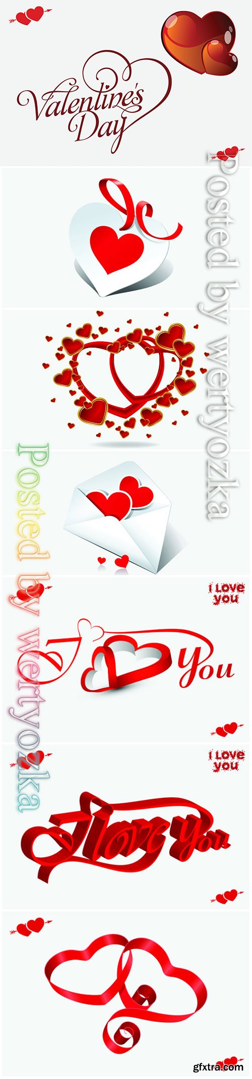 Valentines day vector background with heart # 2