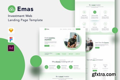 Emas - Investment Website Landing Page