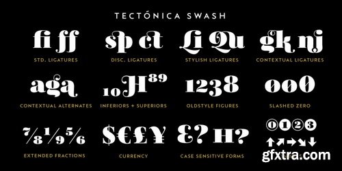 Tectonica Font Family Tectonica Font Family