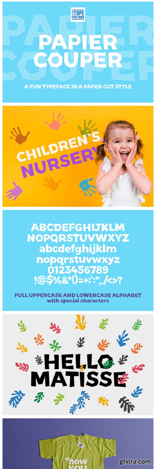 Papier Couper Font Papier Couper Font