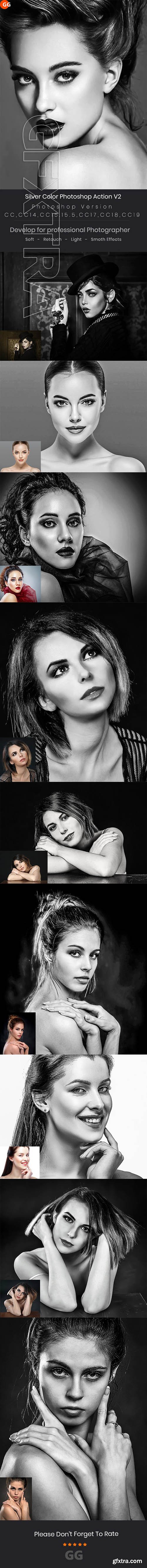 GraphicRiver - Silver Color Photoshop Action V2 24884124