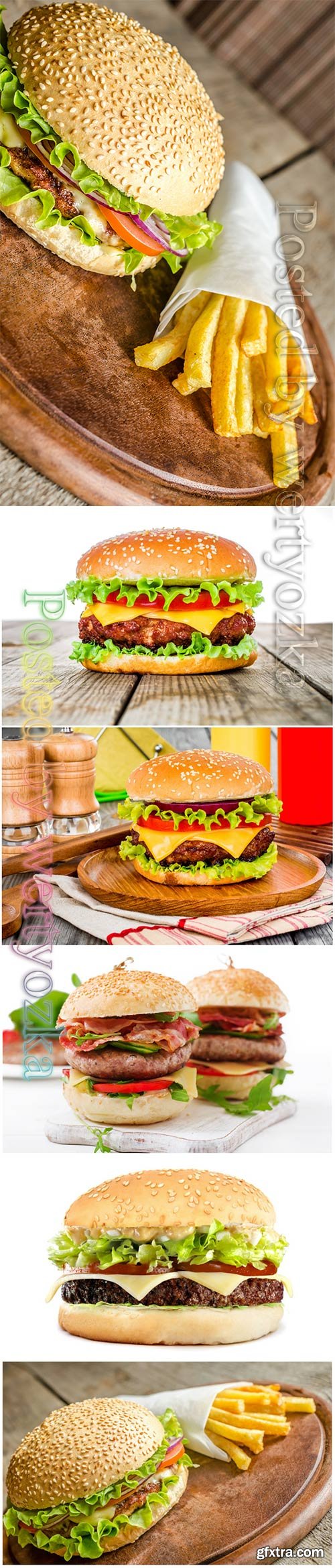 Cheeseburger, hamburger beautiful stock photo