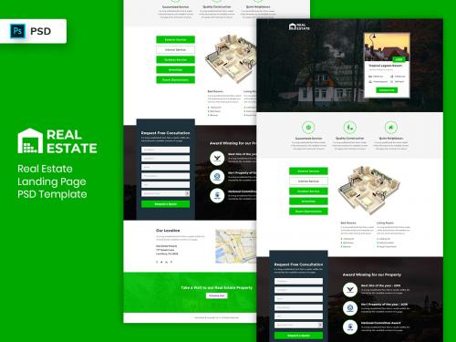 Real Estate Landing Page PSD Template-03 - real-estate-landing-page-psd-template-03