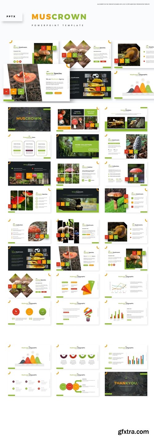 Muscron Powerpoint, Keynote and Google Slides Templates