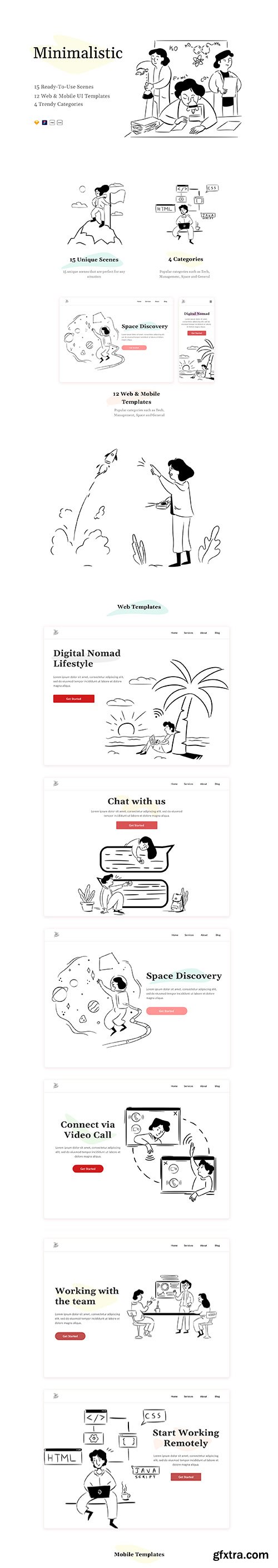 Minimalistic Illustrations