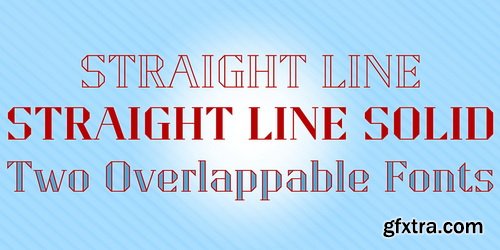 Straight Line Font Family Straight Line Font Family