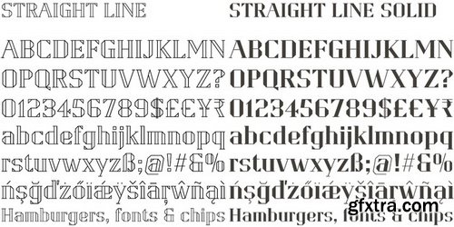 Straight Line Font Family Straight Line Font Family