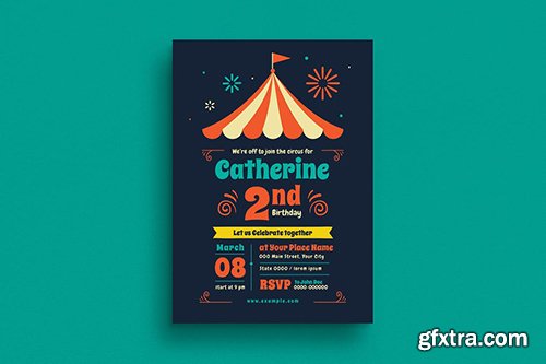 Carnival Birthday Invitation