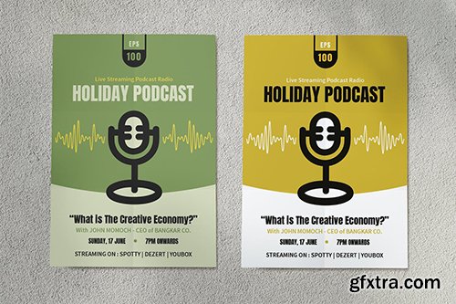 Podcast Streaming Flyer Podcast Streaming Flyer