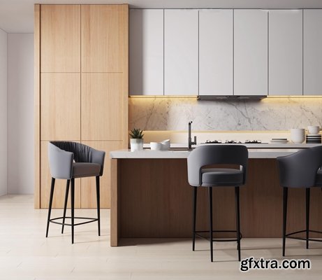 Nordic bar counter bar chair combination