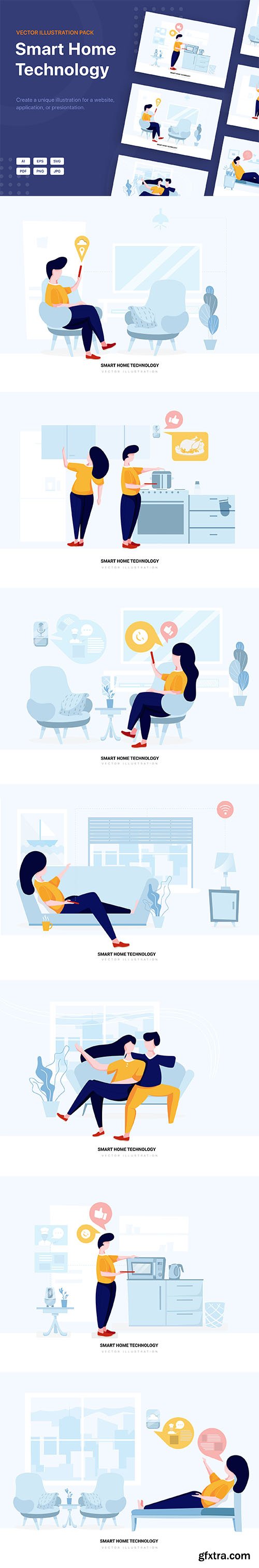 Scorpius - Smart Home Technology Vector Scenes