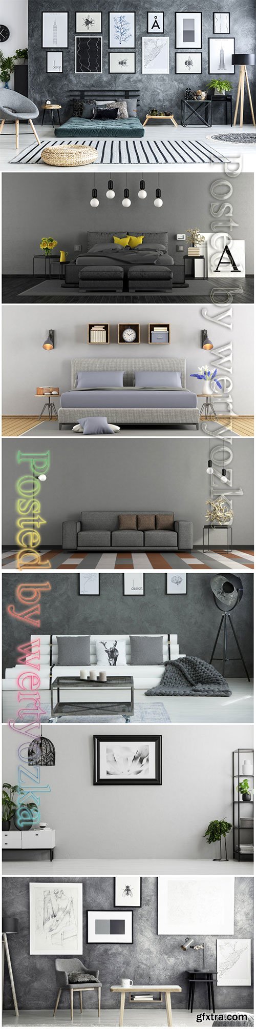 Modern interior beautiful stock photo