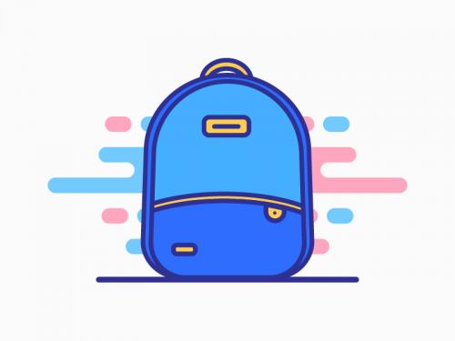 School Bag Icon 3 - school-bag-icon-i