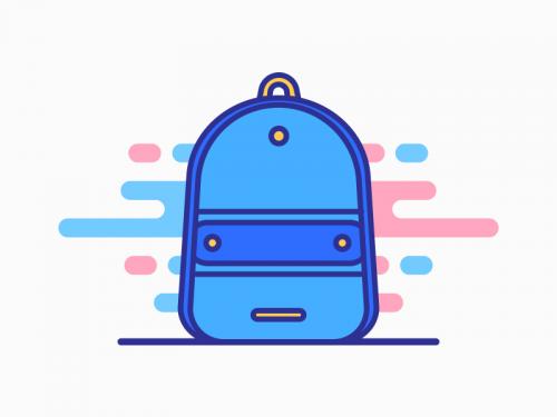 School Bag Icon 1 - school-bag-icon