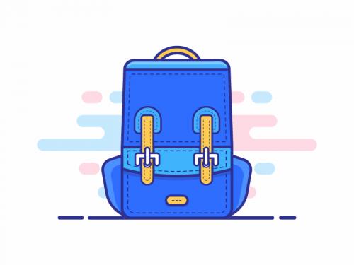 School Bag Illustration - school-bag-illustration