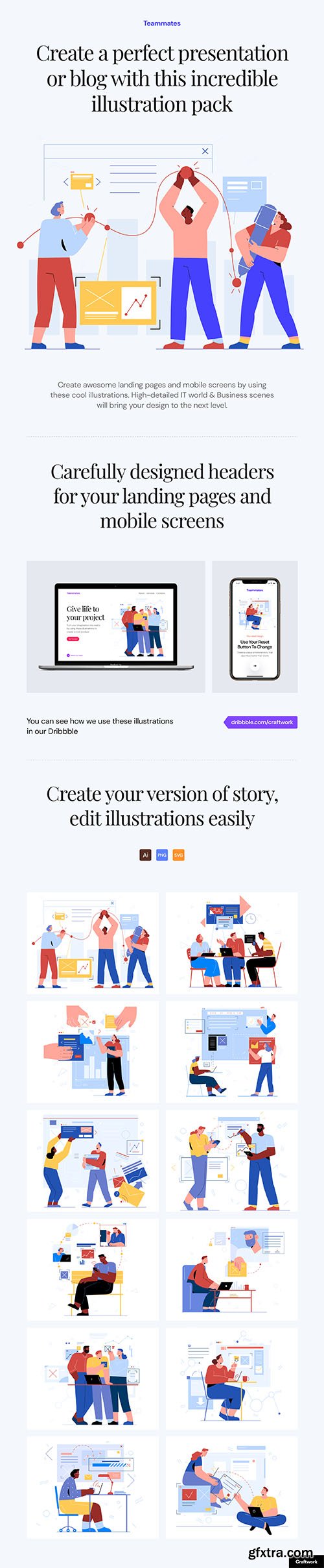 Teammates Illustrations