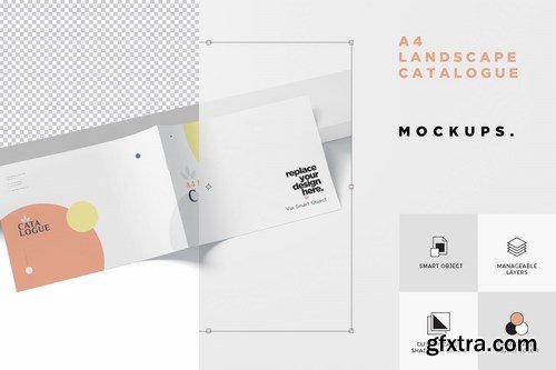 A4 Horizontal Catalogue Mockups