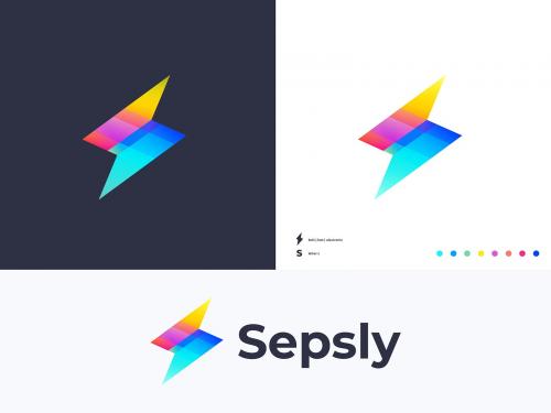 Sepsly - Bolt + S logo concept - sepsly-bolt-s-logo-concept