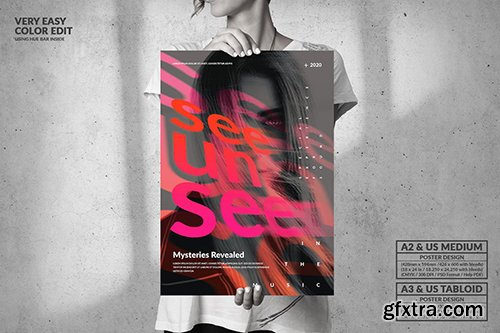 Unseen Event Big Poster Design - Music Party