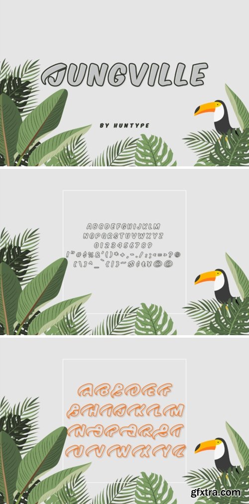 Jungville Outline Font