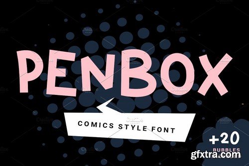 CM - Penbox comics style font 4518639 CM - Penbox comics style font 4518639